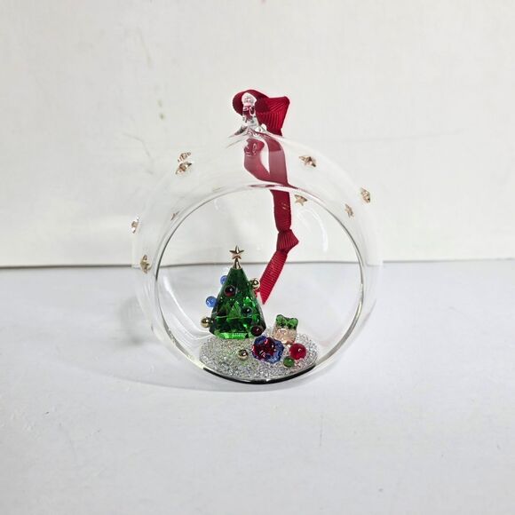 Swarovski Holiday Cheers Tree and Gifts Ball Ornament Christmas - NEW - Picture 4 of 10
